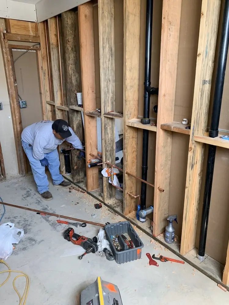 Commercial rough-in plumbing for Water Heater Replacement in Shrewsbury